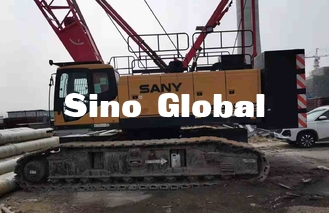 सान्यो SCC1000A 13m 64m बूम लंबाई के साथ 100 टन क्रॉलर क्रेन का इस्तेमाल किया