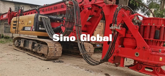 Sany SR285R 2018 प्रयुक्त रोटरी ड्रिलिंग रिग 5~24 Rpm 300KW