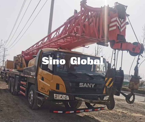 STC200C5 प्रयुक्त लॉरी क्रेन, सान 20 टन ट्रक क्रेन 80 किमी / घंटा गति