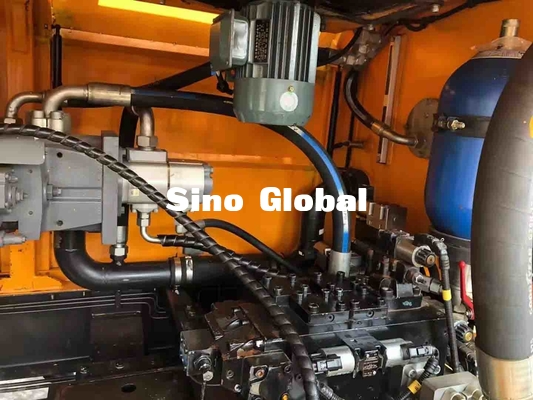 HBT6013 सान्यो प्रयुक्त ट्रेलर माउंटेड कंक्रीट पंप 90KW S वाल्व प्रकार