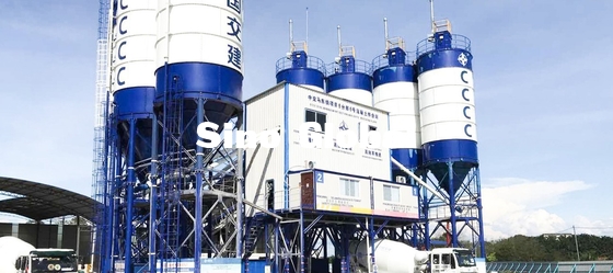 सान्यो HZS120F8 मिक्सर पावर 2*37KW . के साथ बैचिंग प्लांट